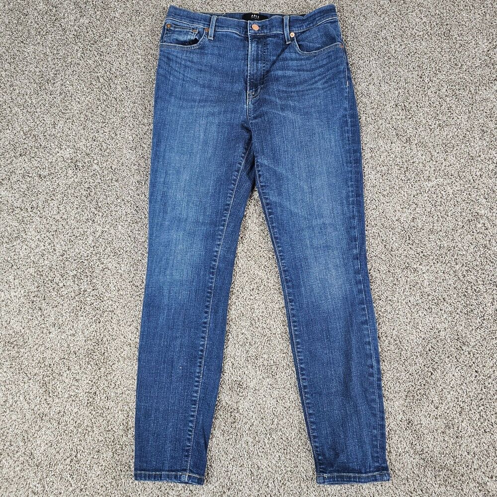 ABLE Jeans Womens 29 Blue Denim Stretch High Rise Minimalist Comfort Casual